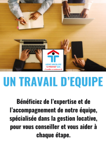 un travail d'equipe